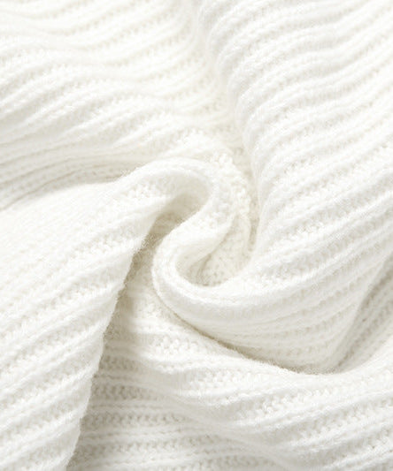 Romantic Crochet Rose Knit Set | Halter Top & Ribbed Maxi Skirt | Boho Chic 2-Piece for Fall Escapes