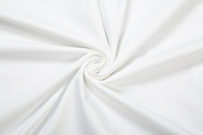 Sleek White Long Sleeve Backless Maxi Dress - Fall & Winter's Essential Chic Statement