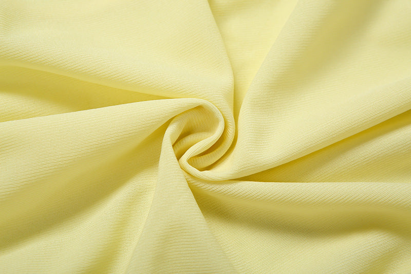 Golden Hour Glow Off-Shoulder Ruched Mini Dress - Long Sleeve & Self-Tie