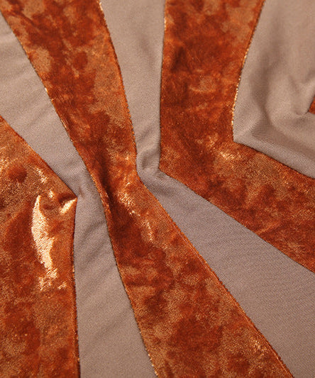 Fall Glam Halter Velvet Maxi Dress - Deep V-Neck & Flattering Patchwork for Holiday Parties