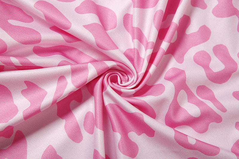 Unleash Your Inner Y2K: Pink Leopard 'Body' Graphic Hoodie & Leggings Set for Fierce Fall Style