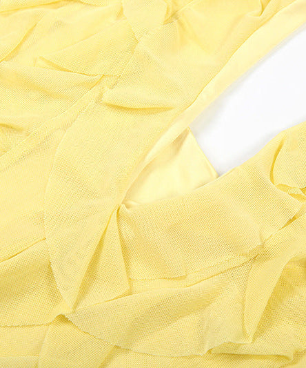 Vibrant Yellow Ruffle Halter Maxi Dress – Your Perfect Resort Getaway & Special Occasion Statement