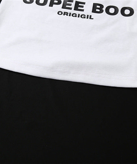 Spooky Chic 'SUPEE BOO' Cherry Graphic U-Neck Tank Top - Fall & Halloween Ready