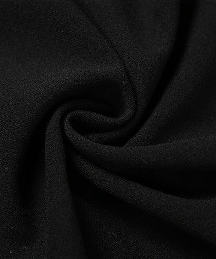 The Enchant Black One-Shoulder Maxi Dress - Elegant Fall & Holiday Gala Gown with Floral Detail