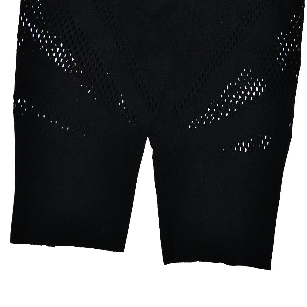 Ignite the Night: Black Flame Mesh Cutout Bodysuit Romper – Edgy Clubwear & Halloween Essential