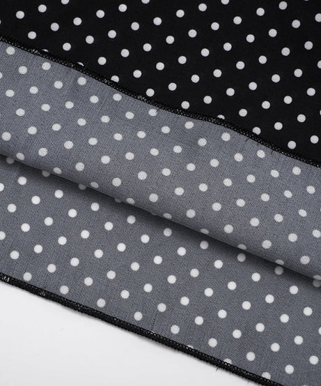 Chic Polka Dot Maxi Dress for Fall | U-Neck & Knotted Straps with Matching Scarf