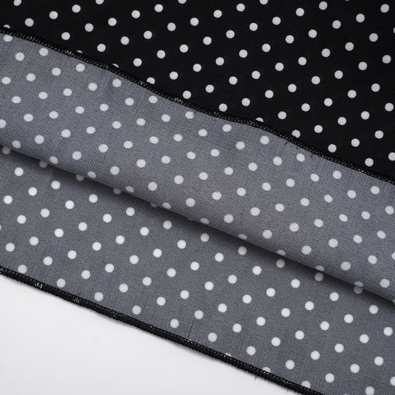 Chic Polka Dot Maxi Dress for Fall | U-Neck & Knotted Straps with Matching Scarf