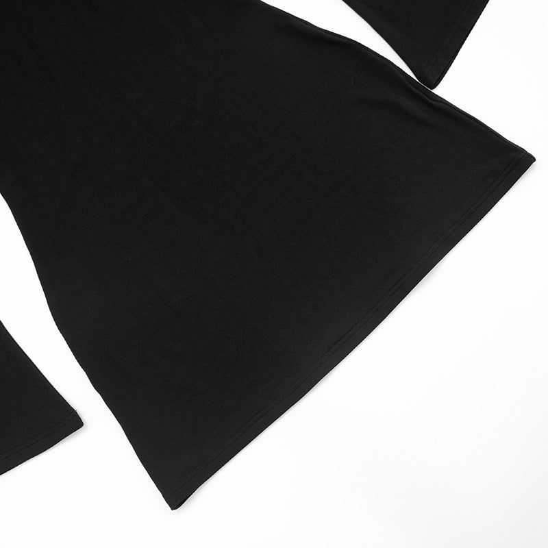 Chic Black One-Shoulder Grommet Mini Dress - Perfect for Fall Nights & Holiday Parties