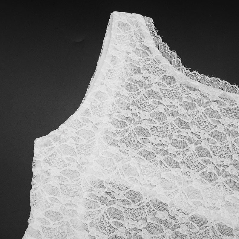 Chic Asymmetrical Lace One-Sleeve Top for Women | Perfect for Fall Parties & Date Nights