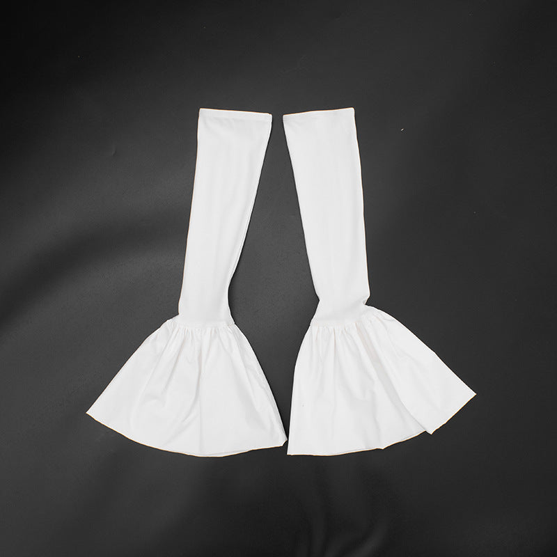 Ethereal White Off-Shoulder Maxi Dress: Bell Sleeves & Luxe Gold Neck Detail for Holiday Events