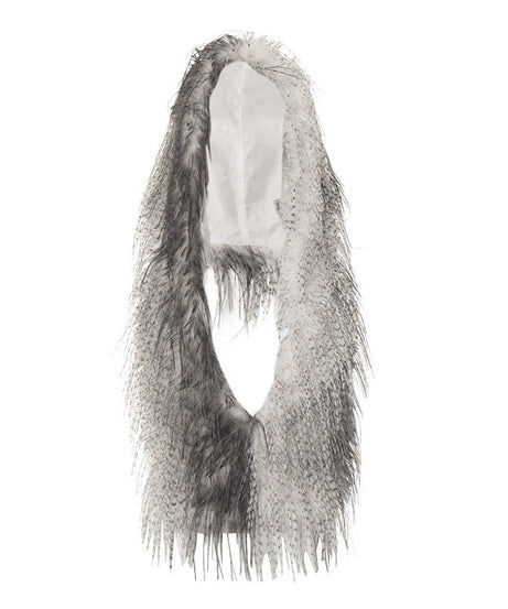 Glamorous Faux Fur Backless V-Neck Top | Luxe Fall & Winter Style for Her