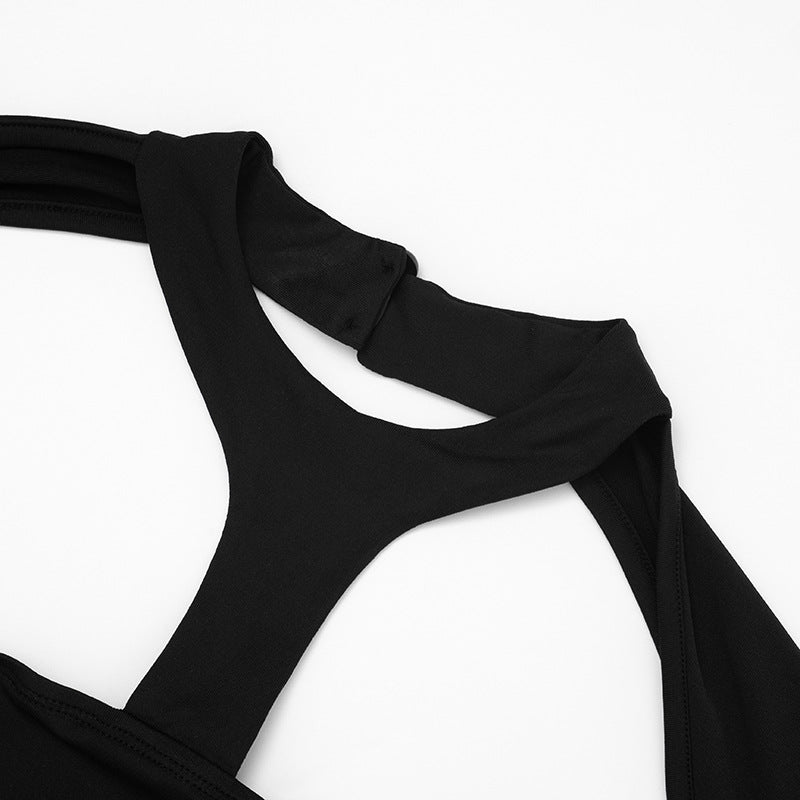 Sultry Black Cut-Out Long Sleeve Bodycon Jumpsuit - Fall & Halloween Party Ready