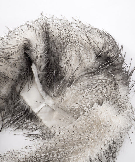 Glamorous Faux Fur Backless V-Neck Top | Luxe Fall & Winter Style for Her