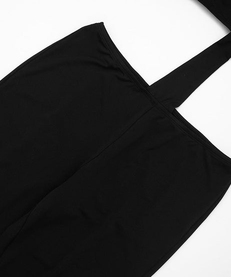 Sultry Black Cut-Out Long Sleeve Bodycon Jumpsuit - Fall & Halloween Party Ready