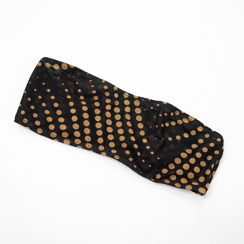 Sizzling Y2K Polka Dot Mesh 3-Piece Set | Fall Club & Festival Ready for Women