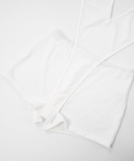 Daring Deep V Halter Cutout Romper | Black Backless Clubwear Playsuit for Fall Nights