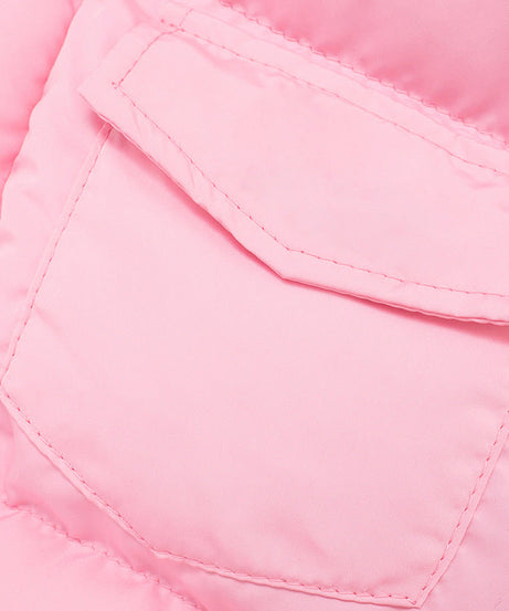 Cozy Chic Pink Cropped Puffer Vest – Fall Layering Essential for Women