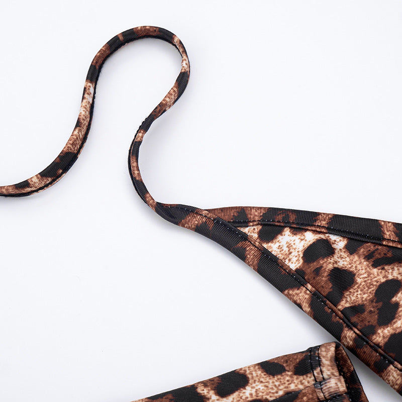 Fierce Leopard Halter Cut-Out Romper – Your Go-To for Fall Parties & Halloween