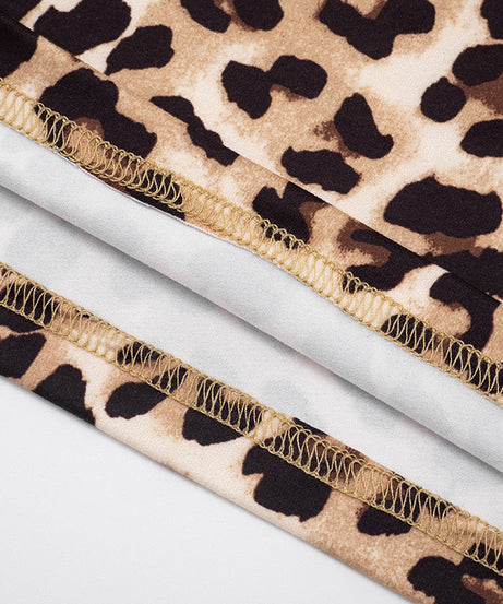 Fall Fashion Must-Have: Leopard Print Wide-Leg Palazzo Pants with Chic Side Stripe