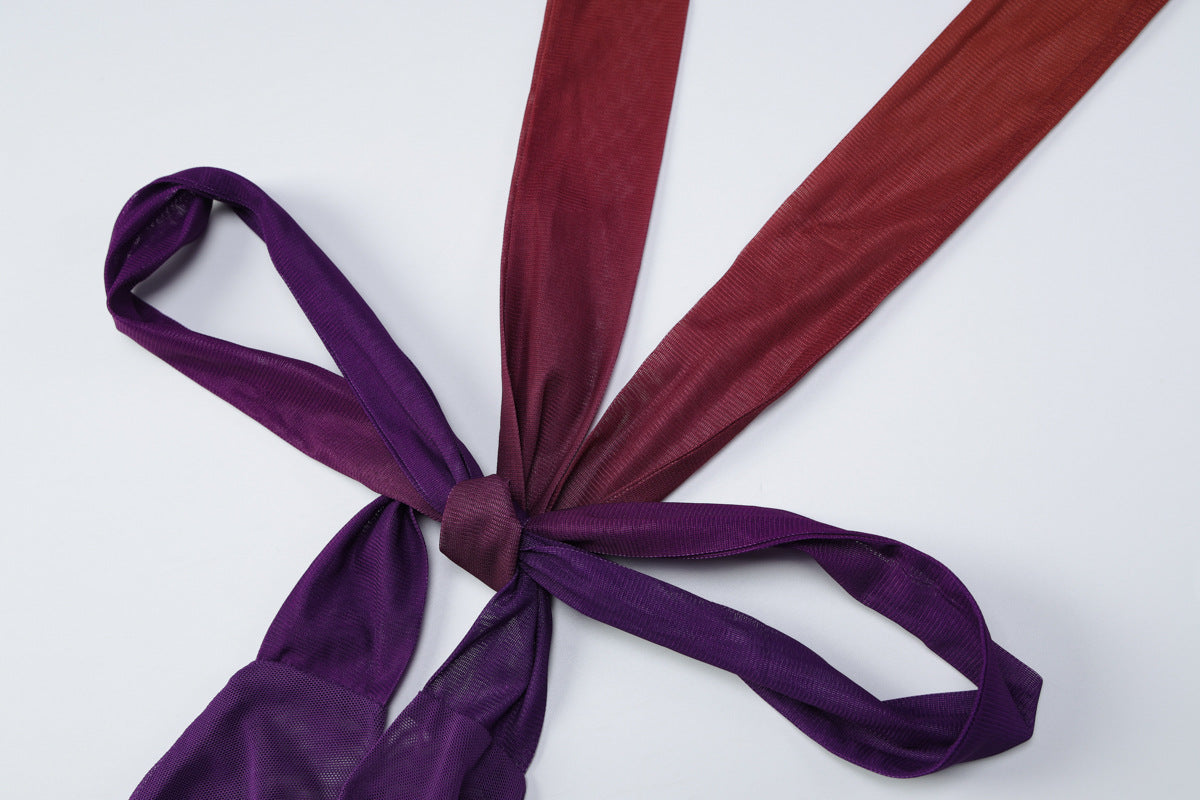 Effortless Chic: Cowl Neck Halter & Vibrant Mesh Maxi Skirt Set - Your Statement for Fall Getaways & Holiday Events