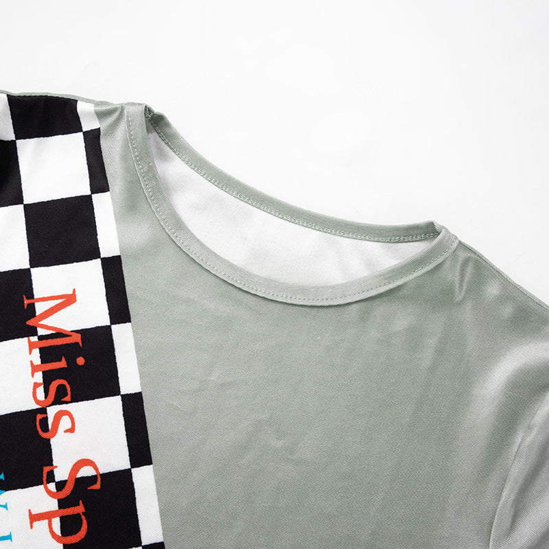 Miss Speed Racer Winner Crop Top & Shorts Set - Perfect for Halloween & Race Day!