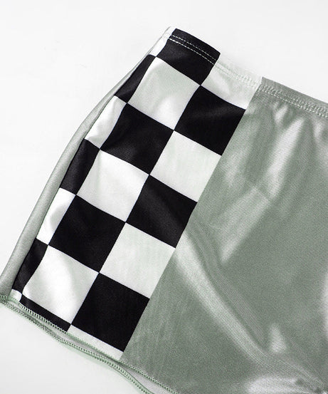 Miss Speed Racer Winner Crop Top & Shorts Set - Perfect for Halloween & Race Day!