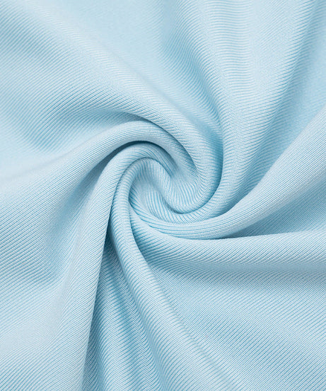 Whimsical Butterfly Square Neck Mini Dress - Light Blue Flirty Fall Style