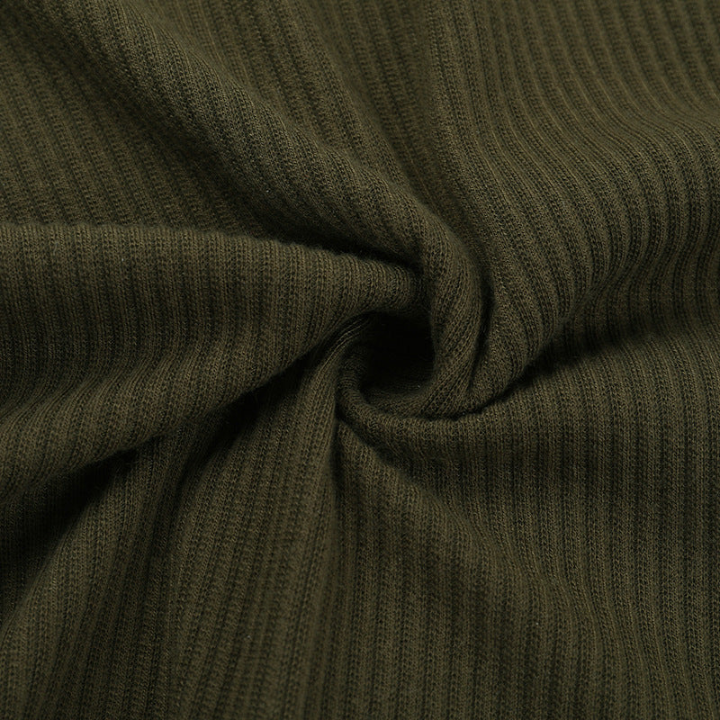 Cozy Chic Olive Ribbed Knit Henley Mini Dress - Your Fall & Winter Style Essential