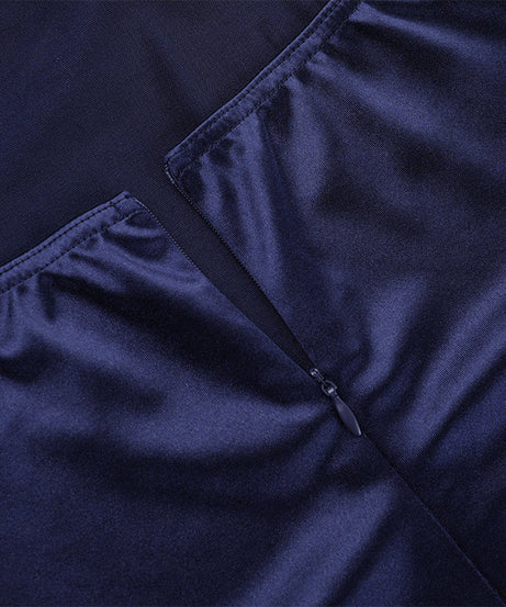 Stunning Navy Blue Halter Mermaid Gown - Your Elegant Choice for Holiday Parties & Formal Events