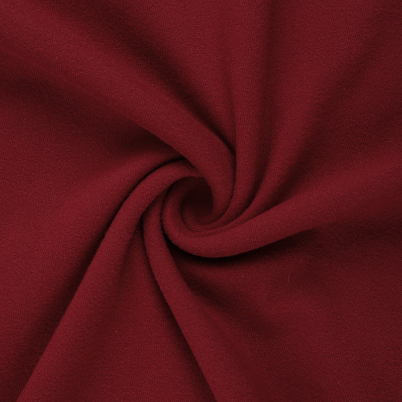 Sophisticated Wine Red One-Shoulder Maxi Gown – Elegant Floral Appliqué for Fall Galas & Holiday Parties