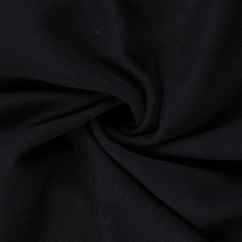 Elevated Fall Chic: Asymmetrical Buckle Wrap V-Neck Top for Women