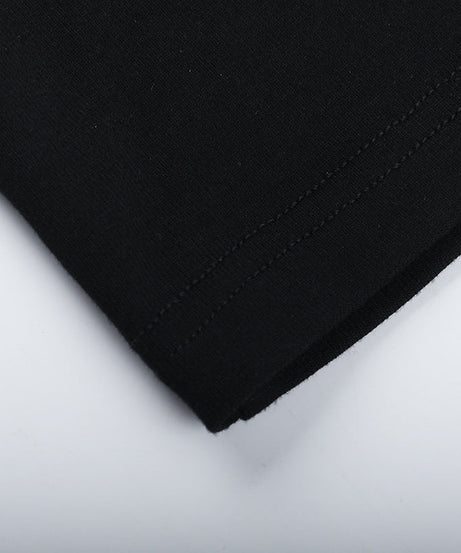 Fall Nights Out: Black Halter Off-Shoulder Long Sleeve Mini Dress with Slit | Chic & Flattering