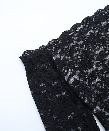 Chic Black Lace Off-Shoulder Bodycon Mini Dress | Fall & Holiday Party Ready