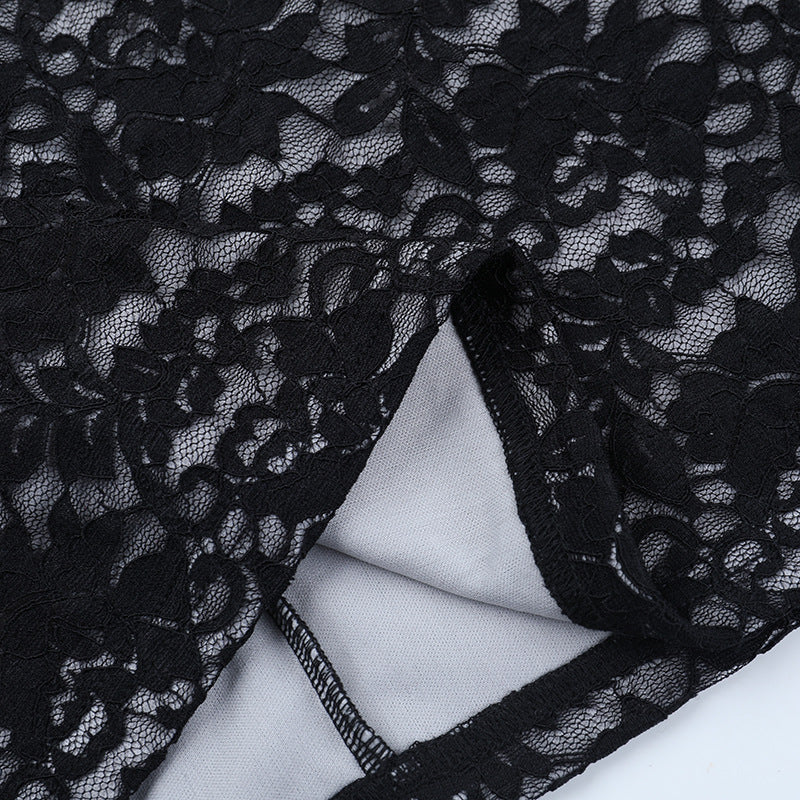 Chic Black Lace Off-Shoulder Bodycon Mini Dress | Fall & Holiday Party Ready