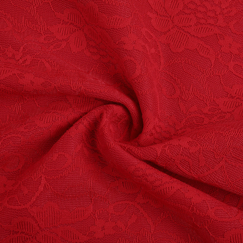 Timeless Red Lace Off-Shoulder Maxi Gown - Your Go-To for Fall & Holiday Glamour