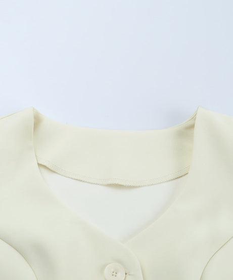 Elegant Ivory Peplum Skirt Suit Set – Your Fall & Holiday Professional Power Look