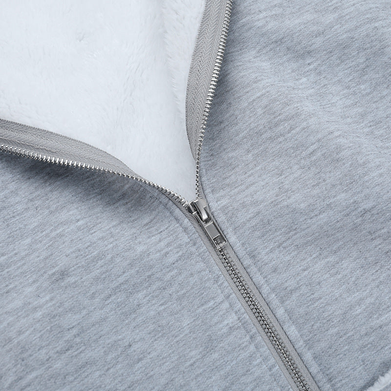 Cozy Chic Faux Fur Lined Zip-Up Hoodie – Your Essential Fall & Winter Comfort
