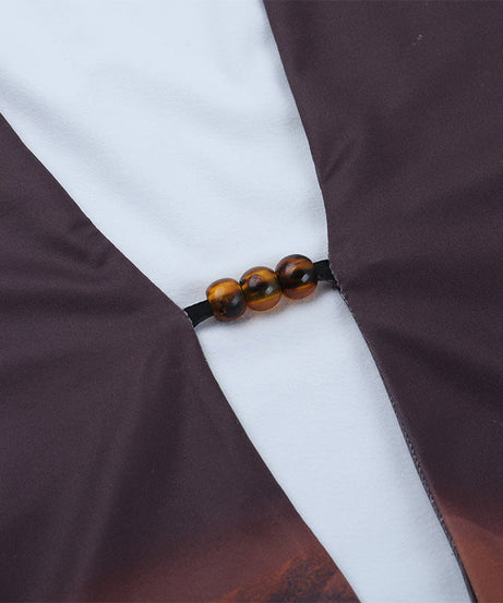 Autumn Bloom Long Sleeve Maxi Dress | Beaded Keyhole & Statement Floral Print