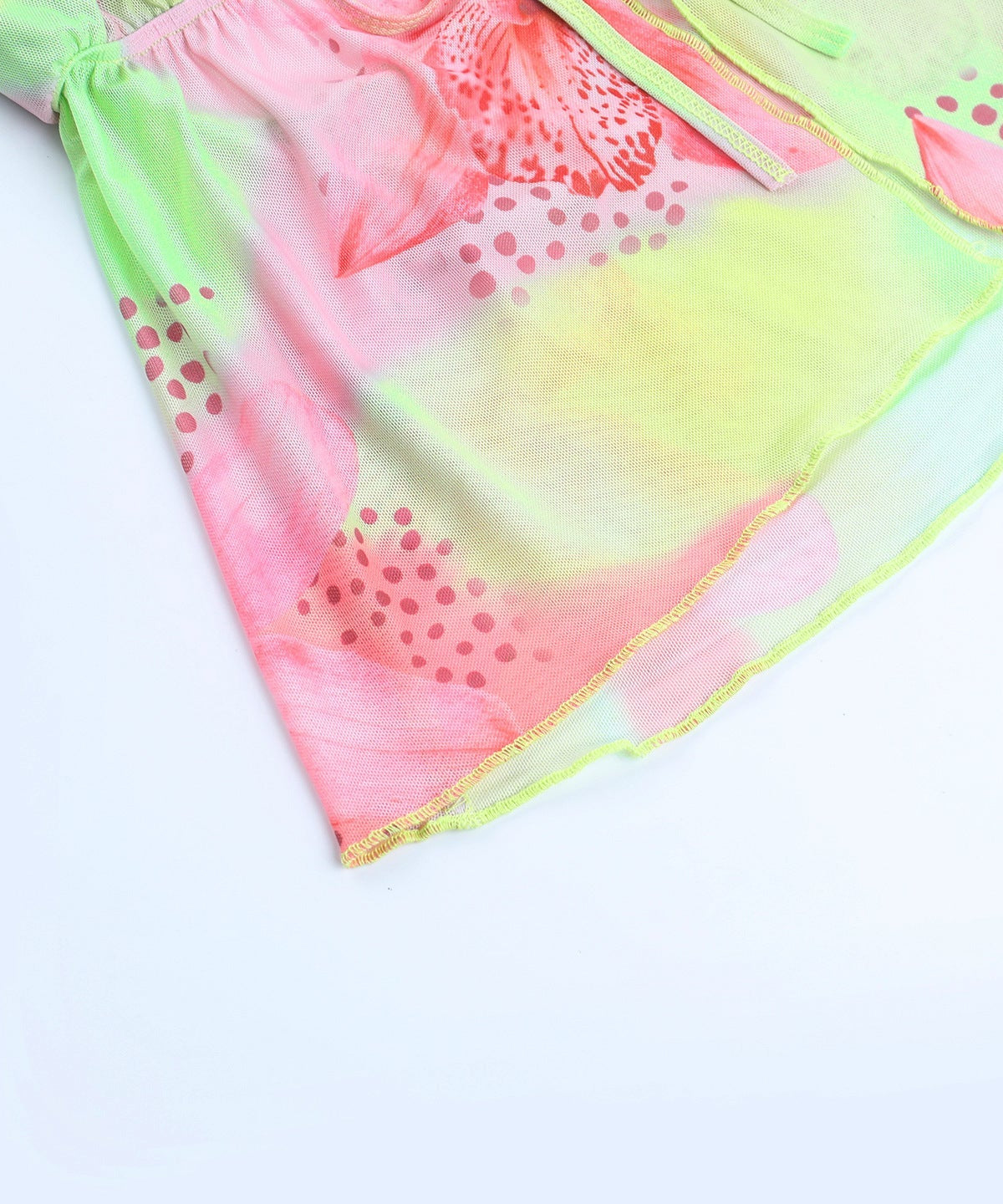 Vibrant Tropical Bloom Halter Top - Self-Tie & Backless for Resort & Spring/Summer 2026