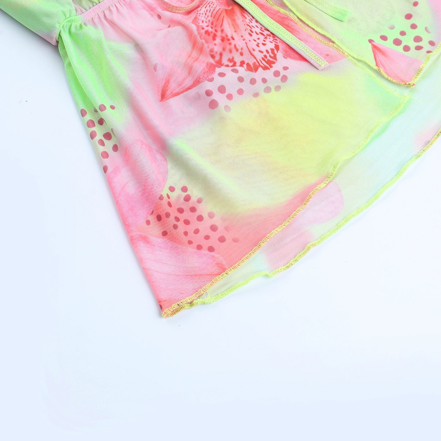 Vibrant Tropical Bloom Halter Top - Self-Tie & Backless for Resort & Spring/Summer 2026