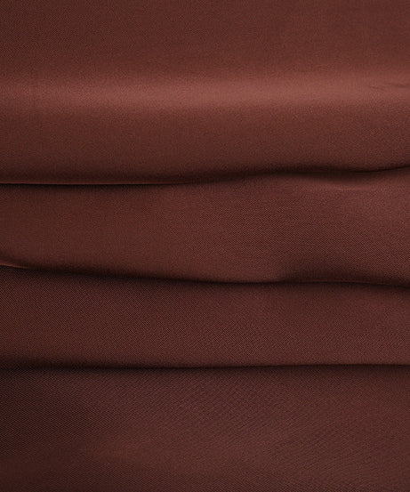 Elegant Bronze Satin Ruched Maxi Gown - Perfect for Fall & Holiday Events