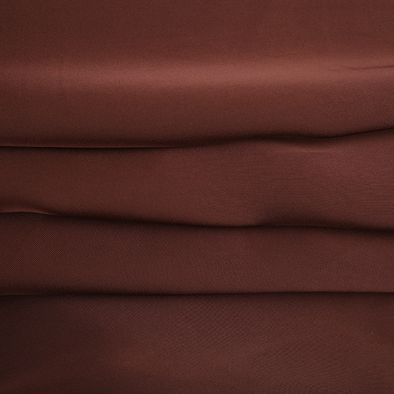 Elegant Bronze Satin Ruched Maxi Gown - Perfect for Fall & Holiday Events