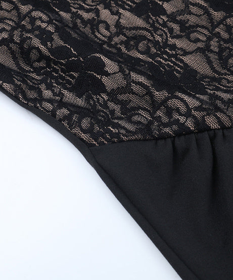 Alluring Black Lace Halter Maxi Dress - Fall Evening & Holiday Ready