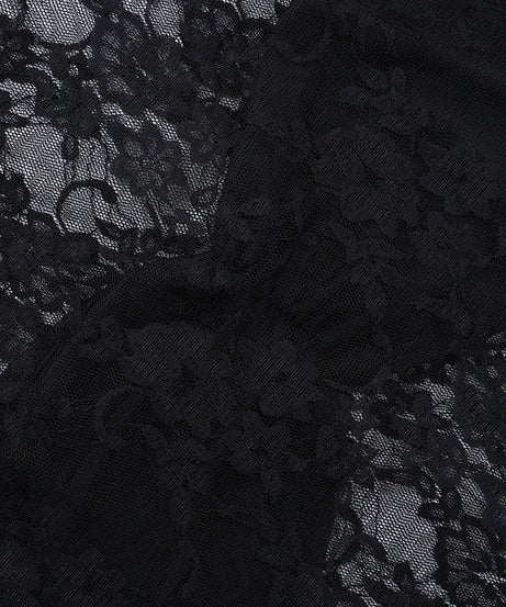 Sultry Black Lace Long Sleeve Top | Sheer Chic for Fall Nights & Holiday Parties