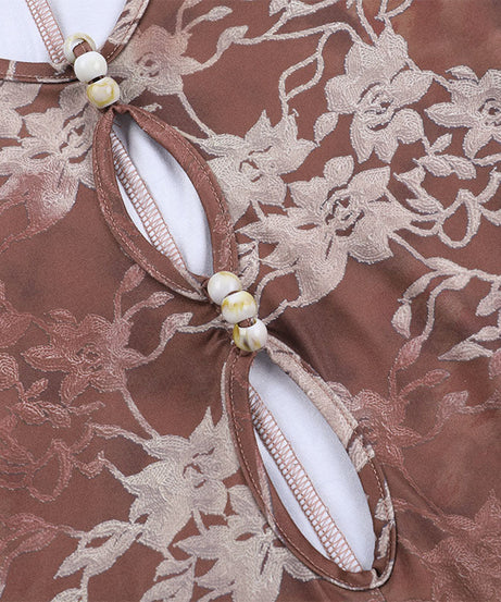 Autumn Romance Long Sleeve Romper - Chic Floral Lace with Pearl Keyhole & Ruffle Shorts