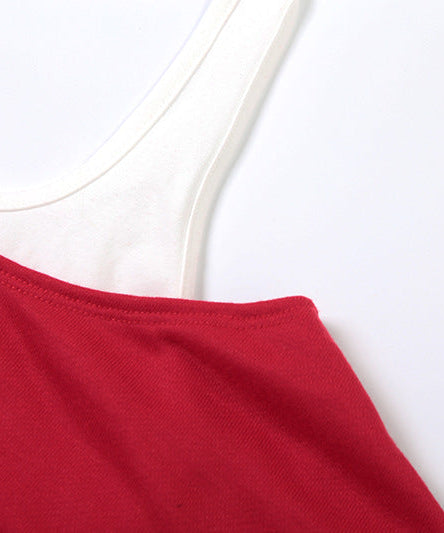 The 'Last Bone' Edgy Halter Off-Shoulder Crop Sweatshirt – Red Fall Fashion Top