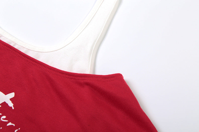 The 'Last Bone' Edgy Halter Off-Shoulder Crop Sweatshirt – Red Fall Fashion Top