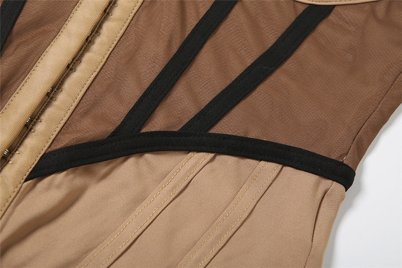 Enchanting Off-Shoulder Corset Ruffle Mini Dress - Whimsical Fall Party & Halloween Style