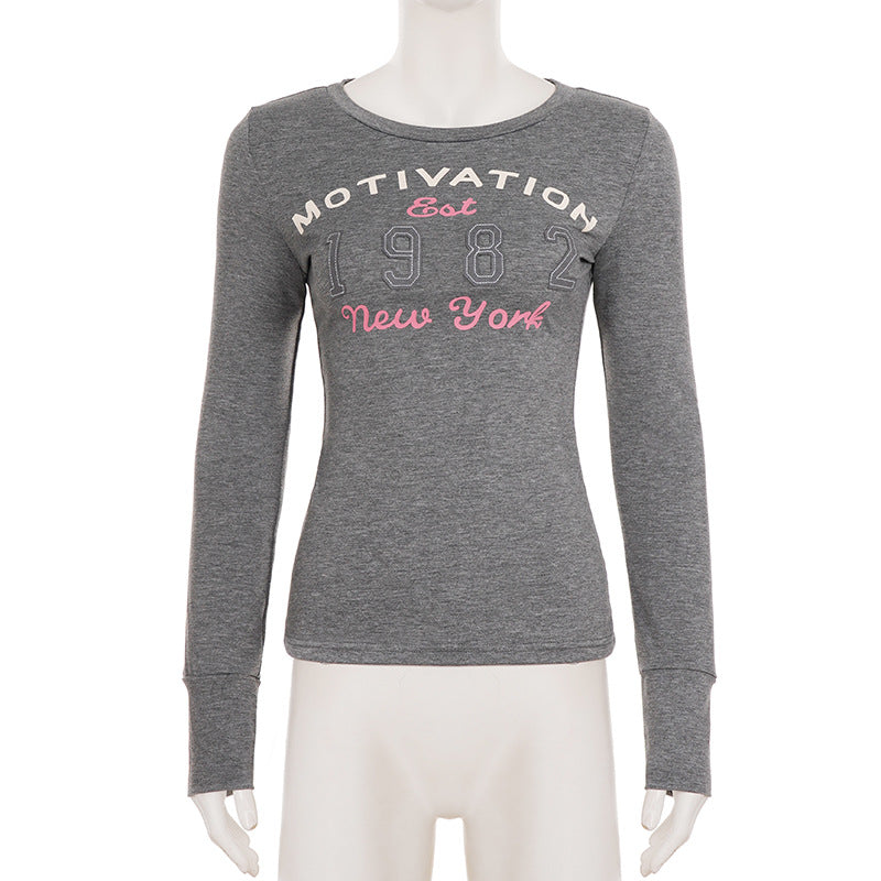 Motivation Est. 1982 New York Women's Long Sleeve Top – Cozy Fall Essential