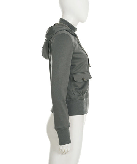 Women's Y2K Cargo Utility Hooded Jacket - Chic Fall Zip-Up Streetwear